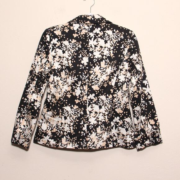 Croft & Barrow Floral Blazer Jacket Size 6  Lined - Picture 2 of 8
